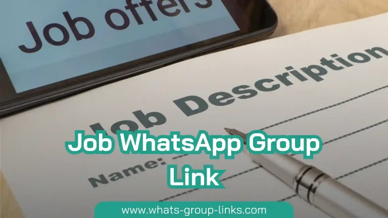 Job WhatsApp Group Link