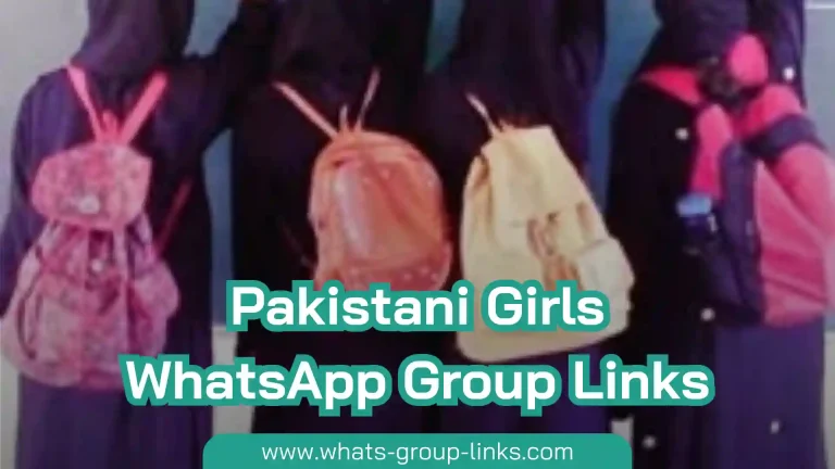 Pakistani Girls WhatsApp Group Links